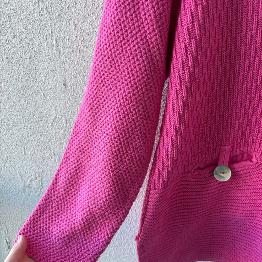 Appleseed’s LP Pink Long Sleeve Rolled Neckline Cotton Sweater Casual Office - Picture 8 of 13